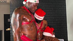 Two monster cocks stretch tiny teen pussy in hardcore threesome creampie