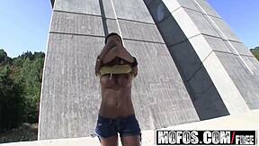 Hey skinny teen, suck my cock in this public car pickup pov with Gabrielle Gucci