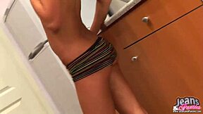 wanna peek my tight panties under new jeans teen tease