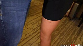 Wifey's wet pussy takes stranger pounding while hubby's watching 😏🍆💦 - Natalie Brooks