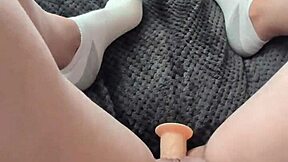 Pov shy thick girl moans riding dildo to orgasm with toy