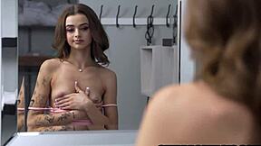 Skinny Stepsis Trio Sucks And Fucks Bro's Cock Wild!