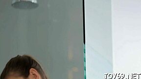 sexy teen rams dildo deep in juicy cum-hole