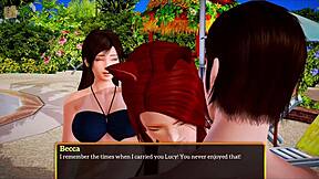 my new family stepmom and sis play naughty games together