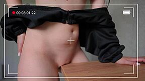 petite teen rubs pussy on desk humps intensely orgasms loudly