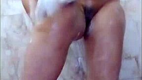 hot indian babe fingers shaved pussy in bathroom dirty hindi talk