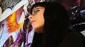 asmr goth hungarian teen kisses with glasses fetish 😘🖤