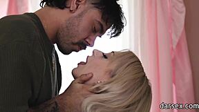 sexy blonde cecelia taylor seduces friend for wet pussy fuck and cunni