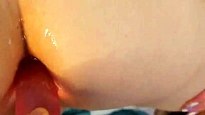 wanna feel this big dick stretch her tight asshole before creampie?