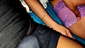 18yo big ass latina sis rides rough creampie squirt in tight pussy