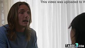 Perv STEPBRO Silences ASIAN STEPSIS Lulu Chu's Mouth with COCK