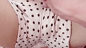 little by little, my horny indian neighbor starts rubbing her wet pussy on me while watching a movie in pov