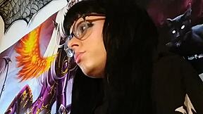 asmr goth hungarian teen kisses with glasses fetish 😘🖤