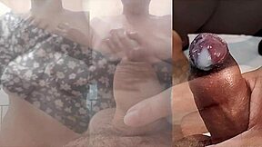 Don't you love watching my phimosis small cock jerk and cum while my young girlfriend fingers her juicy pussy and tits to orgasm part 20?