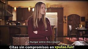 hot stepdaughter small tits deepthroat blowjob spanish taboo