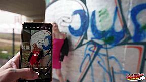 German scout picks up tiny shy Dasha Dark casting fuck