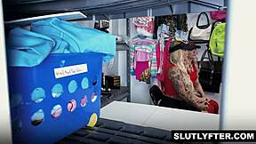 Pervy Officer Marzo Gets Sloppy Double BJ from Shoplifter Sluts Kali Roses and Lola Cheeks!