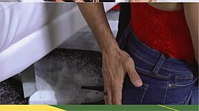 Hot sluts share stepdads huge cock to lift house curse 😈🍆