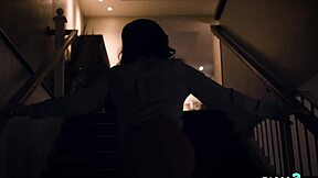 Paranoid wife joins ffm threesome with hubby babysitter