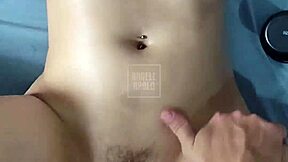 Real couple's wife twerks huge ass on hubby's cock 😏