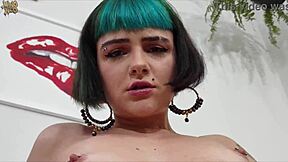 slutty teen squirts during intense 4-on-1 gangbang