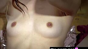 sexy petite latina milf strips after photoshoot dance tease