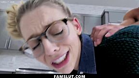 stepdaddy spanks bratty stepdaughter for fooling around