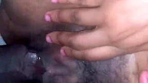 wet ebony teen pussy drips for big black monster cock insertion