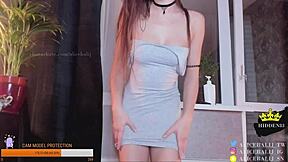 check out my girlfriend's awesome brunette body oiled up