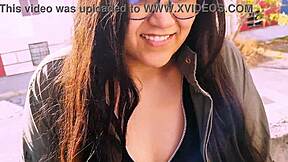 young woman flashes wet pussy public gives panties pov blowjob