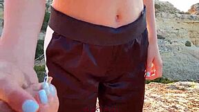 WOW, MORNING VIEW WITH STEPSIS CUMSHOT OUTDOOR!