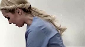 Tricked Blonde Teen Fucks Masseuse Husband