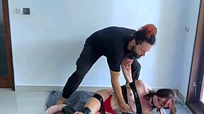 first time cute gf tied hands mouth sexy 😈🔥