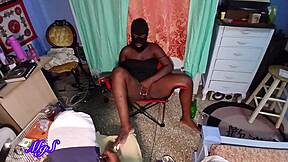 matured lesbians tease each other in lingerie voyeur style