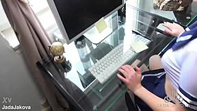 Bunny Nerd Tutor Fucked Doggy Creampie Instead Of Lessons Tight Pussy