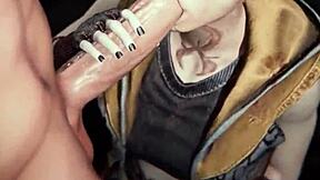 teen crams anal beads in ass deepthroats cock hard!