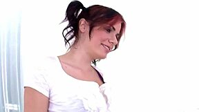 😍 cute blue-eyed Alexis Blaze slurps huge cock in POV blowjob!! messy facial cumshot 💦💦