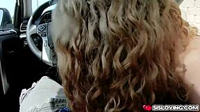 Allie Addison Craves Stepbro's Cock on a Wild Car Joyride Blowjob Adventure!