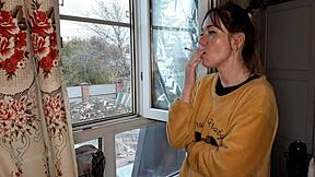 stepsis puffing cigarette got me so fucking hard?