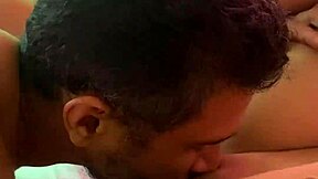 My Latino stepbrother slips off my thong in bed