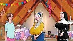 sexnote's old widow craves young fat cock throat fuck