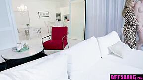 What if kinky teen bffs prank stepbro by flashing monster cocks and pussies?