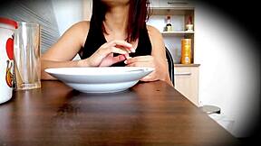 colombian stepsis spied upskirt no panties miniskirt wet pussy tease