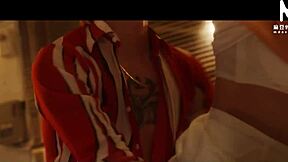 newlywed bai jie swaps wife gets bent over fucked by group