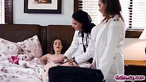 Natasha nice and sheena ryder lick nadia noja's pussy to cure homesickness