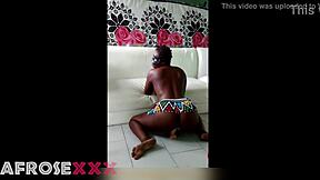 zulu babe TWERKS hard on thick cock!