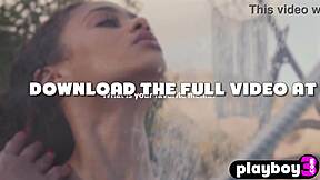 Scarlit Scandal Strips Big Ass and Teases Dripping Pussy Outdoors