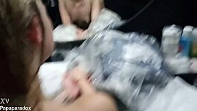 18yo skinny student first mall fuck creampie