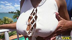 katt garcia ebony big tits deepthroat rough cowgirl cumshot