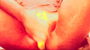 Village teen stuffs veggies in shaved pussy then gets licked hard?